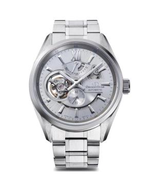 Men Klassisch Luxury Japan Automatic Analog Watch Skeleton ORIENT STAR RE-AV0125S00B Silver Dial 41mm