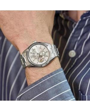 Mężczyźni klasyczny Luxury Japonia automatyczny analogowe Zegarek Szkielet ORIENT STAR RE-AV0125S00B Srebrna Wybierz 41mm image 2