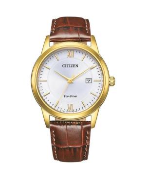 Men Klassisch Japan Quartz Analog Watch CITIZEN AW1782-11A Silver Dial 40mm