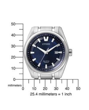 Men Classic Japan Eco-Drive Analog Watch CITIZEN AW1240-57L Blue Dial 42mm image 2