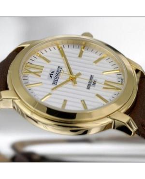 Men Klasické Swiss Quartz Analog Watch BISSET BSCD58GISX05BX Bílá Dial 40mm image 1