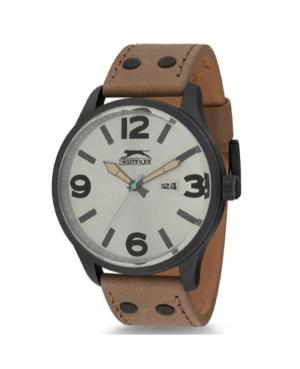 Men Fashion Quartz Analog Watch SLAZENGER SL.9.1193.1.01 Silver color Dial 48mm