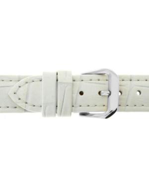 Watch Strap CONDOR Alligator Grain 305R.09.24.W Skóra Skórzany Biały 24 mm image 2