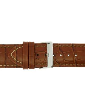 Watch Strap CONDOR Croco Grain Extra Long 614L.03.26.W Skóra Skórzany Brązowy 26 mm image 2