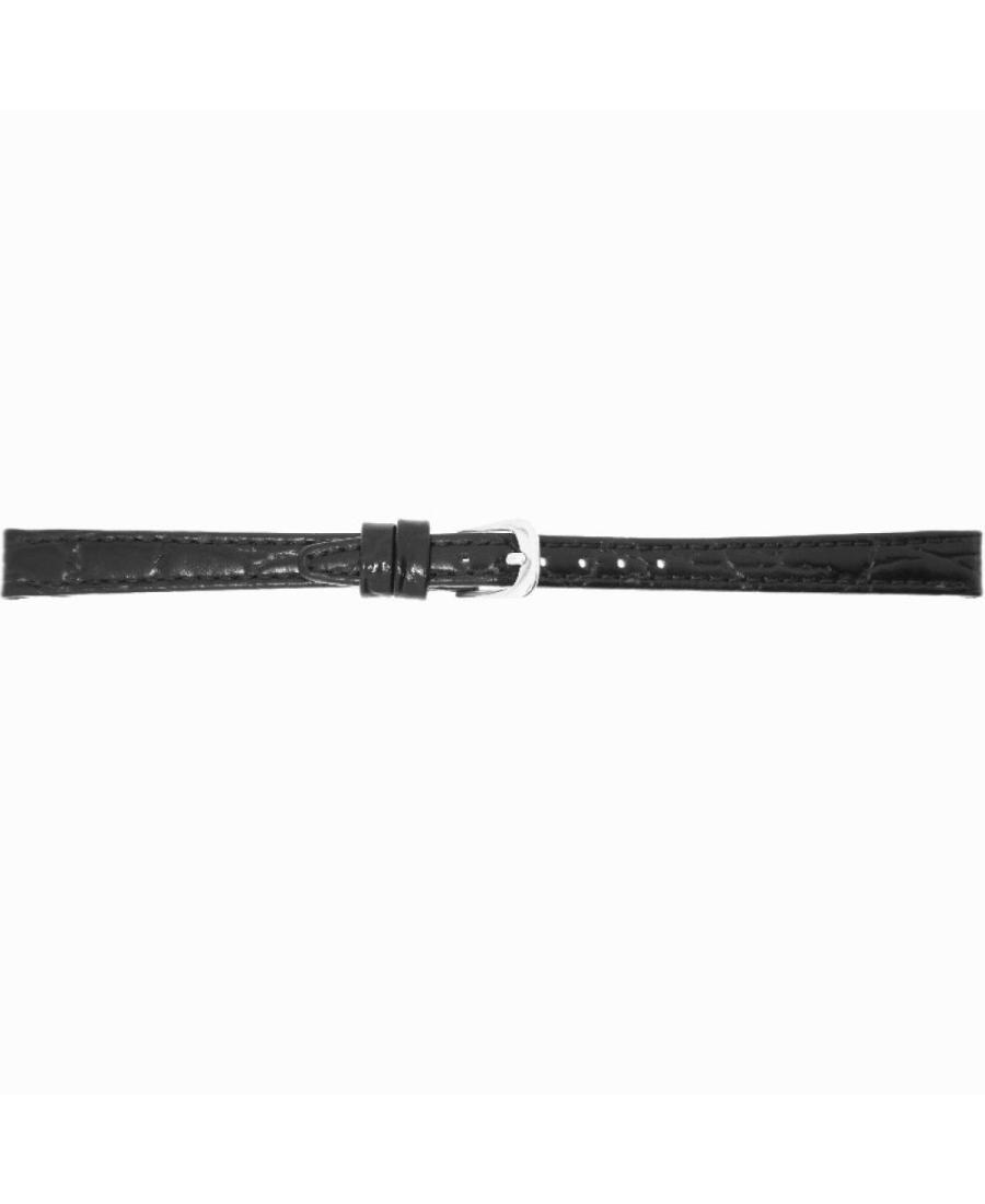 Watch Strap CONDOR CONDOR Croco Grain 082R.01.10.W Black 10 mm
