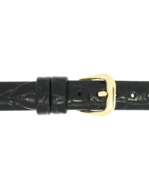 Watch Strap CONDOR Croco Grain 244R.01.12.Y Skóra czarny Skórzany Czarny 12 mm
