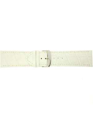Watch Strap CONDOR Alligator Grain 305R.09.36.W White 36 mm