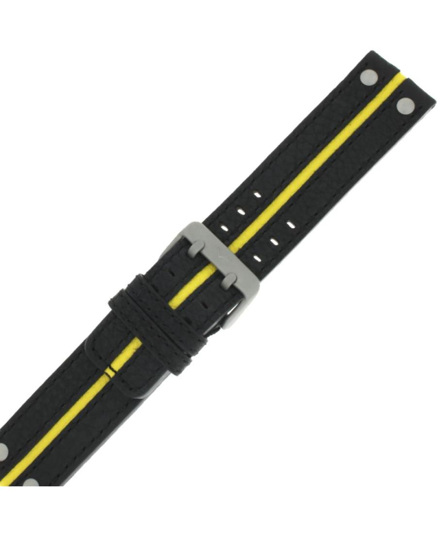 VOSTOK EUROPE VE-EXS-01(Y).24.W Шкіра Жовтий 24 мм