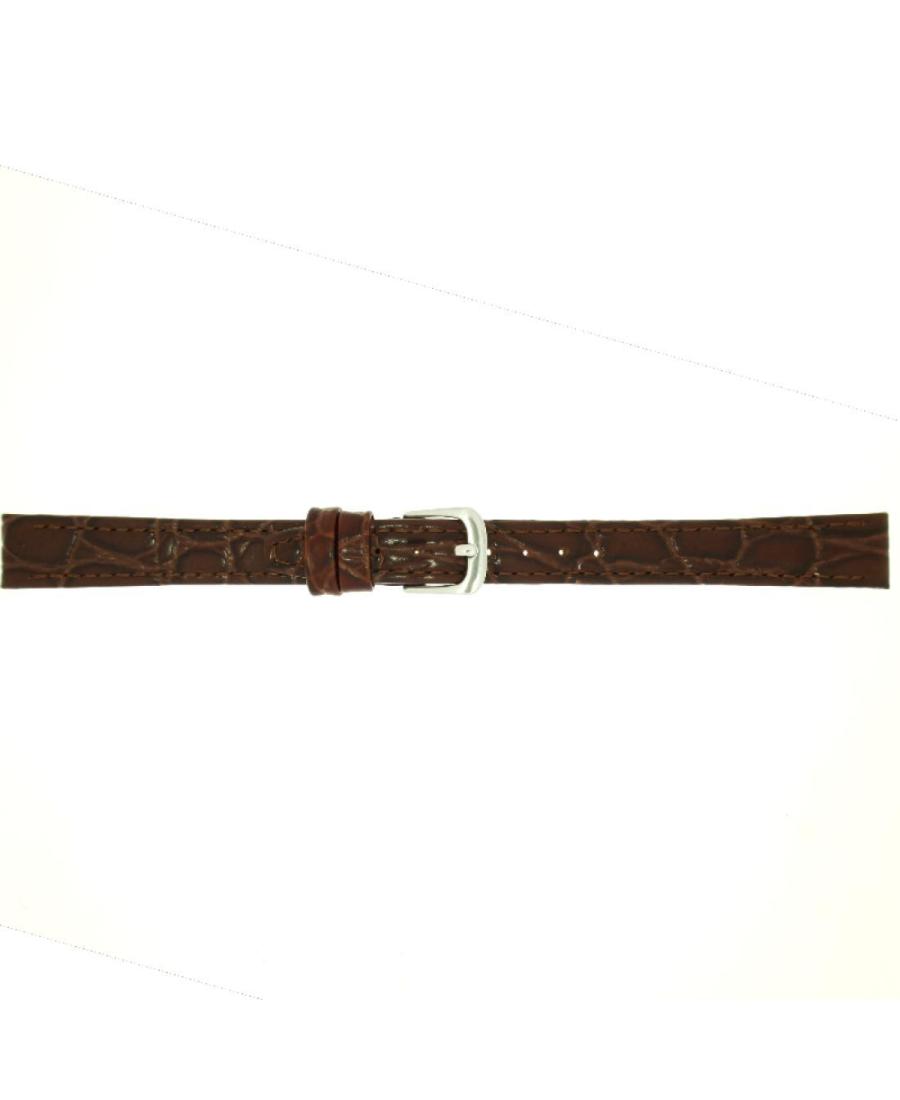 Watch Strap CONDOR CONDOR Croco Grain 082R.02.12.W Brown Ruda 12 mm