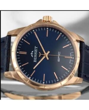 Vyriškas Klasikinis Swiss Kvarcinis Rodyklinis Watch BISSET BSCE35RIDX05BX Mėlyna Dial 42mm image 1