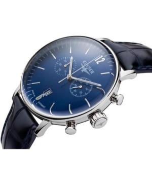 Men Klassisch Quartz Analog Watch Chronograph ELYSEE ELS-13295 Blau Dial 42mm image 2