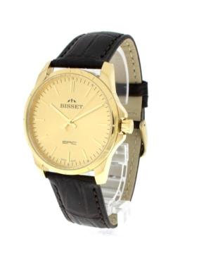 Men Klassisch Swiss Quartz Analog Watch BISSET BSCE35GIGX05BX Gold color Dial 42mm image 4