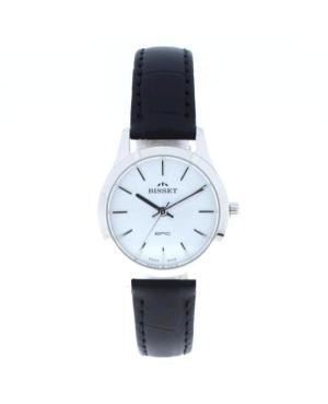 Moteriškas Klasikinis Swiss Kvarcinis Rodyklinis Watch BISSET BSAE39SISX05BX Balta Dial 28mm image 5