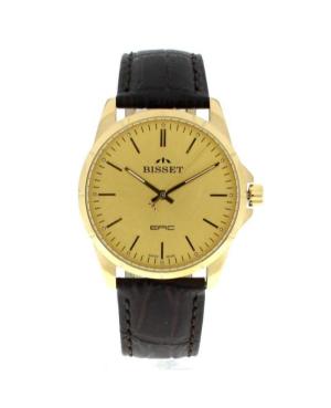Men Klassisch Swiss Quartz Analog Watch BISSET BSCE35GIGX05BX Gold color Dial 42mm image 5