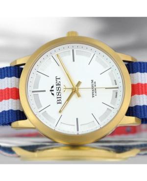 Men Klassisch Swiss Quartz Analog Watch BISSET BSFE42GISX05BX Weiß Dial 38mm image 5