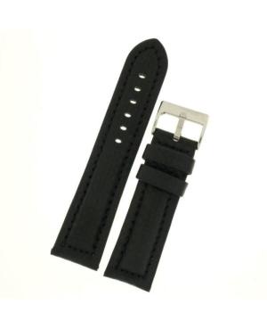 Watch Strap Diloy 374.24.1.1 Black Juoda 24 mm image 3