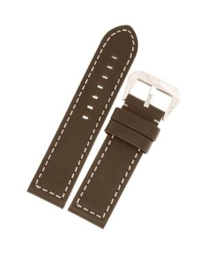 Watch Strap Diloy P371.24.2 Brown Ruda 24 mm
