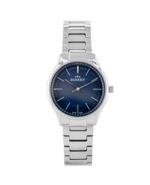 Women Klassisch Swiss Quartz Analog Watch BISSET BSBE67SIDX03BX Blau Dial 30mm
