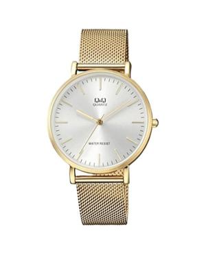 Men Classic Japan Quartz Analog Watch Q&Q QA20J001Y Silver Dial 40mm