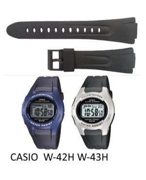 Ремешок для часов CASIO 10040373 Пластик / Резина 26 мм Чёрный 14 мм изображение 6