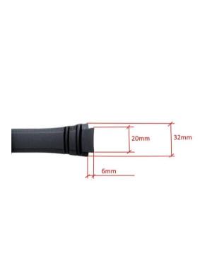Watch Strap CASIO 10347967 Black 32 mm Schwarz 20 mm image 4