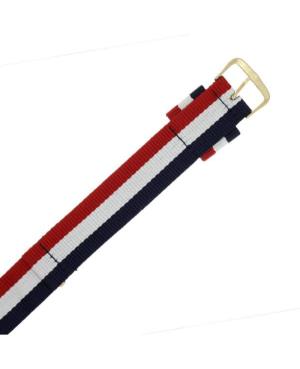 Watch Strap Diloy 3387D.W6.20 Green Zelená Bílá Textile Modrá 20 mm image 2