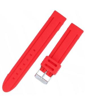Watch Strap Diloy S253.24.6 Red 24 mm image 3