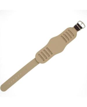Retro-style watch strap KM1.01.09.18.W Imitation leather czarny Imitacja skóry Czarny 18 mm