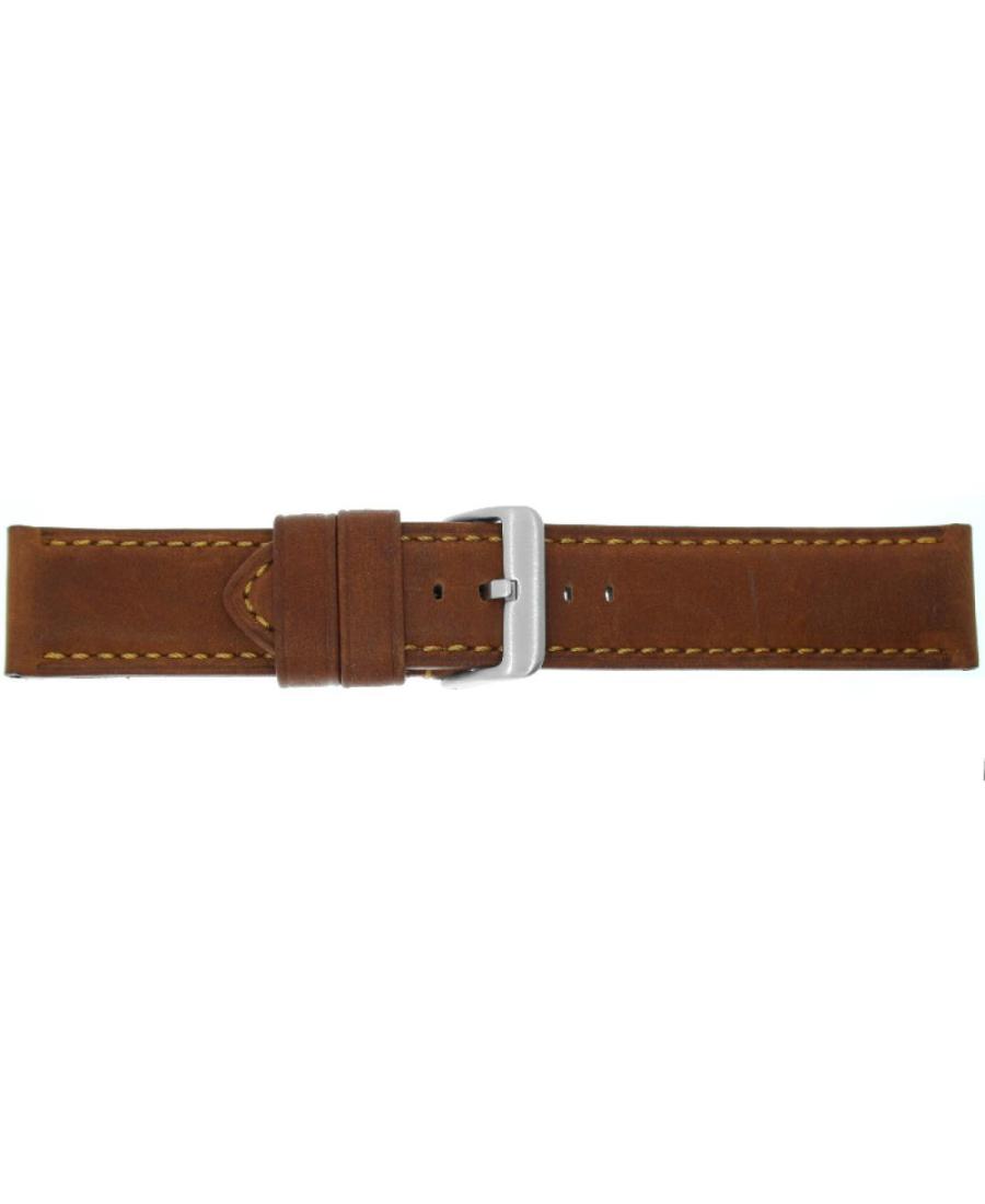 Watch Strap CONDOR Waterproof Calf 329R.03.24.W Brown Hnědá 24 mm