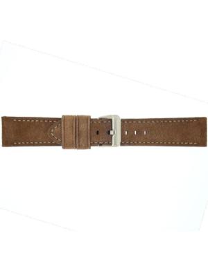Watch Strap CONDOR Suede Cut Edge 344R.08.22.W Skóra Skórzany Brązowy 22 mm