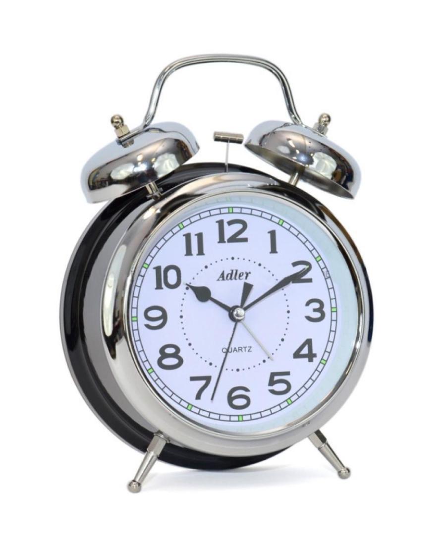 ADLER 40133S-B alarm clock Aluminum frame Aluminiowa rama Tworzywo Sztuczne Metal Czarny