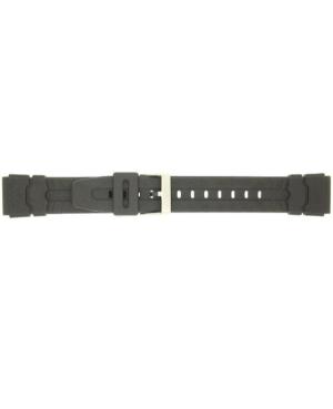 Watch Strap CONDOR PU.P90.01.18.W Plastic / Rubber czarny Tworzywo sztuczne/guma Czarny 18 mm