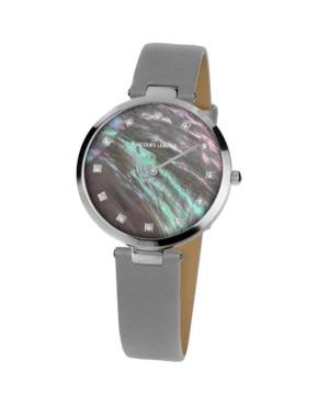 Women Fashion Classic Quartz Analog Watch JACQUES LEMANS 1-2001I Mother of Pearl Dial 36mm