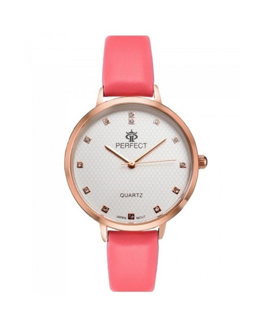 Women Fashion Classic Quartz Analog Watch PERFECT B7249-RG001 Silver Dial 36mm