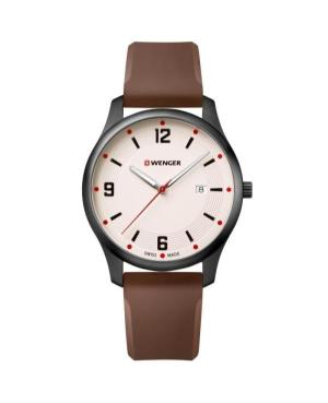 Men Klasické Sports Swiss Quartz Analog Watch WENGER 01.1441.124 Sand Dial 43mm