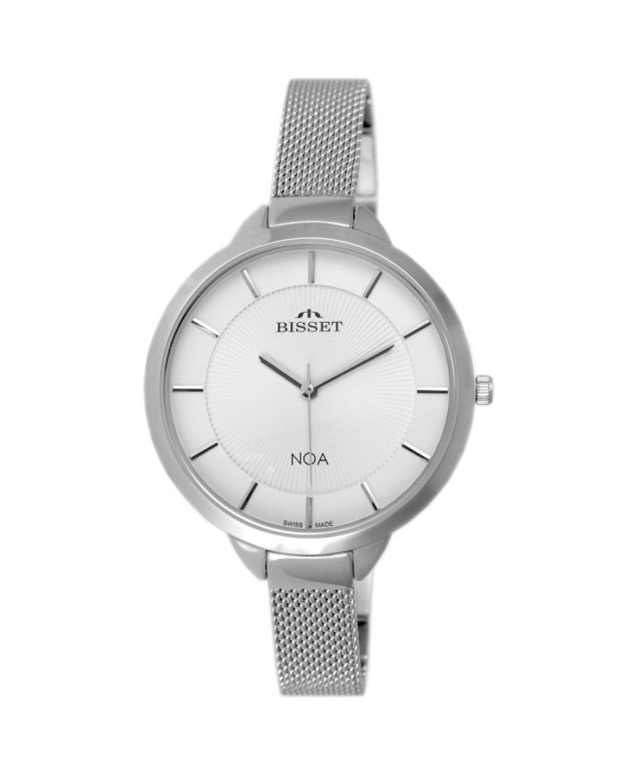Women Fashion Klasické Swiss Quartz Watch BISSET BSBE93SISX03BX Bílá Dial 38mm