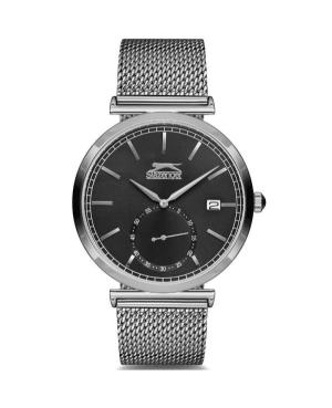 Мужские Fashion Классические Кварцевые Аналоговый Часы SLAZENGER SL.9.6121.2.02 Черный Циферблат 44mm