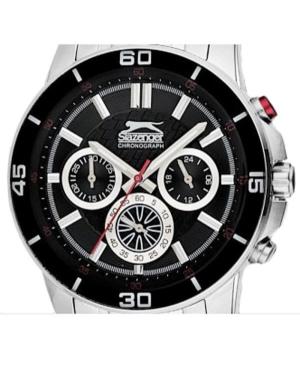 Men Fashion Klassisch Quartz Analog Watch SLAZENGER SL.9.6100.2.01 Schwarz Dial 44mm image 5