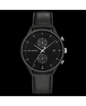 Men Klassisch Quartz Analog Watch Chronograph PAUL HEWITT PH-C-B-BSS-2M Schwarz Dial 42mm