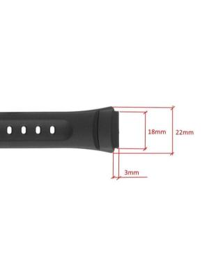 Watch Strap CASIO 10033816 18 mm Black 22 mm image 4