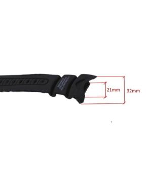 Watch Strap CASIO 10045754 Black 32 mm Juoda 21 mm image 1