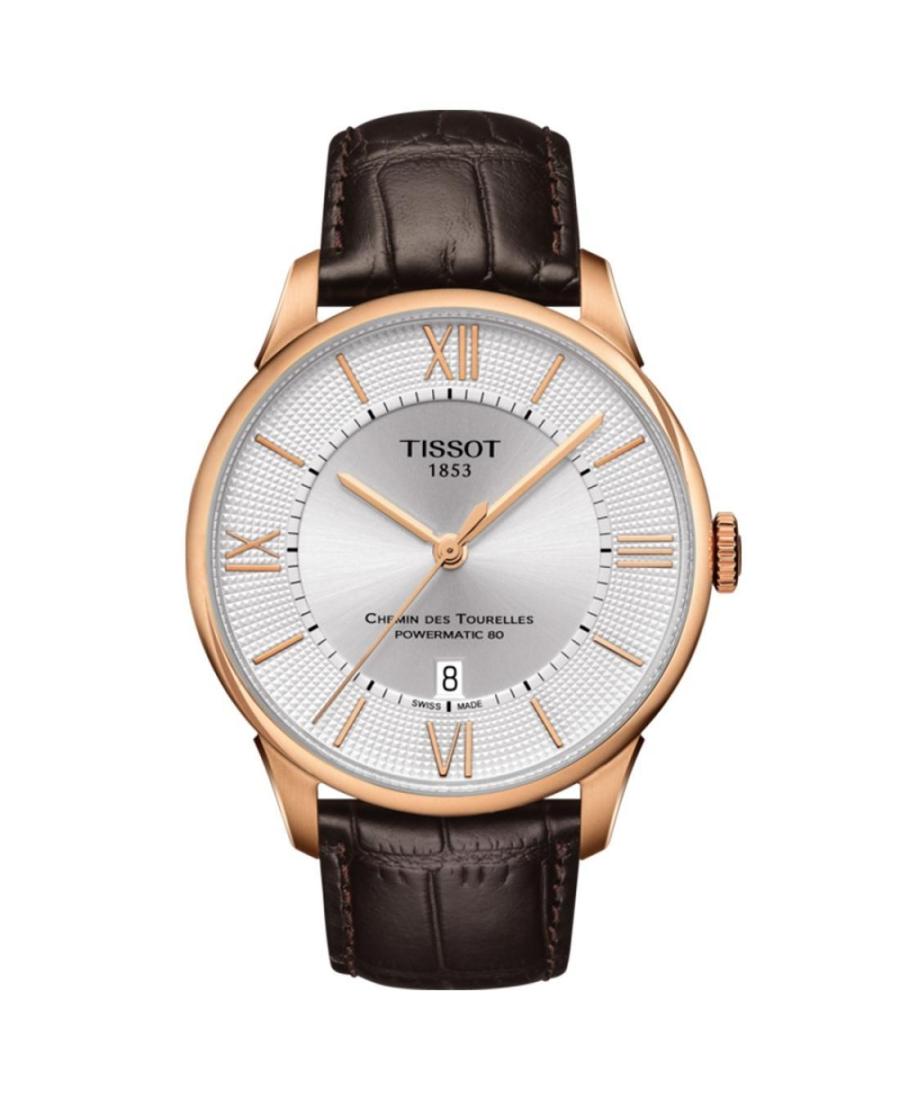 Men Klassisch Luxury Swiss Automatic Analog Watch TISSOT T099.407.36.038.00 Silver Dial 42mm