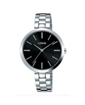 Women Klassisch Japan Quartz Analog Watch LORUS RG205PX-9 Schwarz Dial 34mm