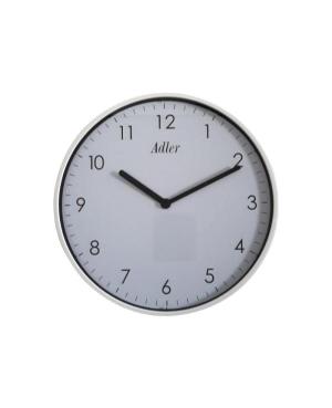 ADLER 30165 WHITE Quartz Wall Clock White Plastic Bílá