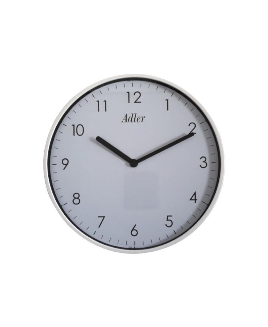 ADLER 30165 WHITE Quartz Wall Clock White Plastic Bílá