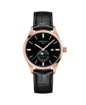 Men Fashion Swiss Quartz Analog Watch Chronograph CERTINA C033.457.36.051.00 Schwarz Dial 41mm