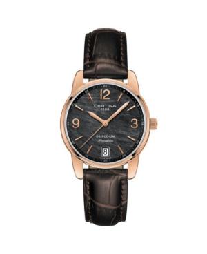 Kobiety Moda Szwajcar kwarcowy analogowe Zegarek CERTINA C034.210.36.127.00 Brązowy Wybierz 33mm