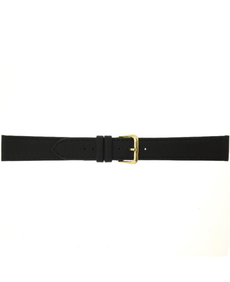 Watch Strap CONDOR Calf Grain Extra Long 123L.01.16.Y Skóra czarny Skórzany Czarny 16 mm