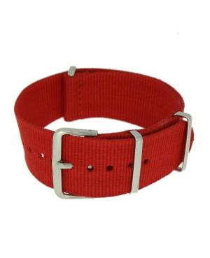 Watch Strap Diloy 387.06.20 Textile Red Tekstilė Raudona 20 mm image 1