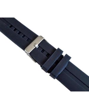 Watch Strap Diloy SBR03.05.24 Blue Silicone Blau 24 mm image 3